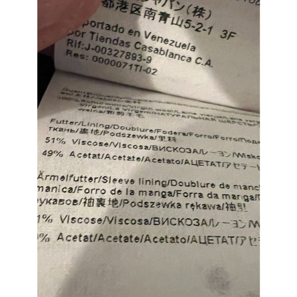 HUGO BOSS Suit Jacket Mens Size 38S Blue TESS Lanificio Wool Single Breasted - Picture 11 of 13